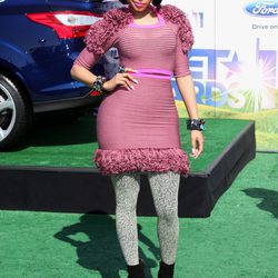 Nicki Minaj con ajustadísimo vestido rosa