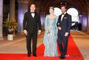 La Princesa Estefanía de Luxemburgo con un vestido con lentejuelas en la cena previa a la abdicación de la Reina Beatriz de Holanda