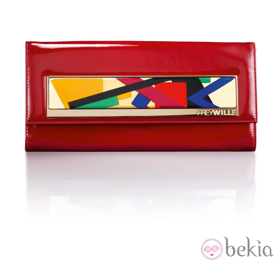 Modelo rojo del clutch 'Noche Vienesa' de Frey Wille