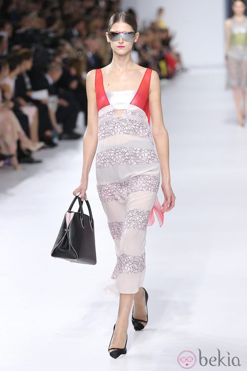 Vestido a rayas de la colección crucero 2014 de Dior