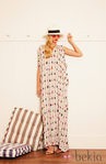 Vestido largo con estampado de personas de la colección primavera/verano 2013 de Dolores Promesas