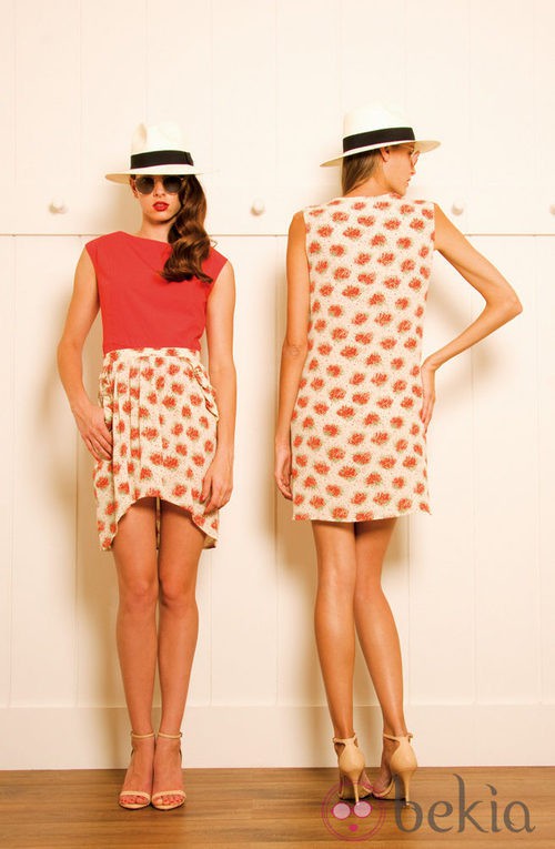 Vestido de estampado floral de la colección primavera/verano 2013 de Dolores Promesas
