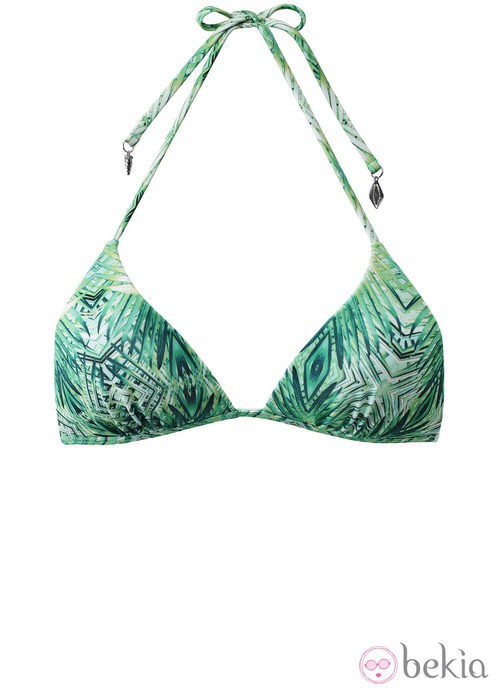 Sujetador verde de la colección de baño para primavera/verano 2013 de H&M