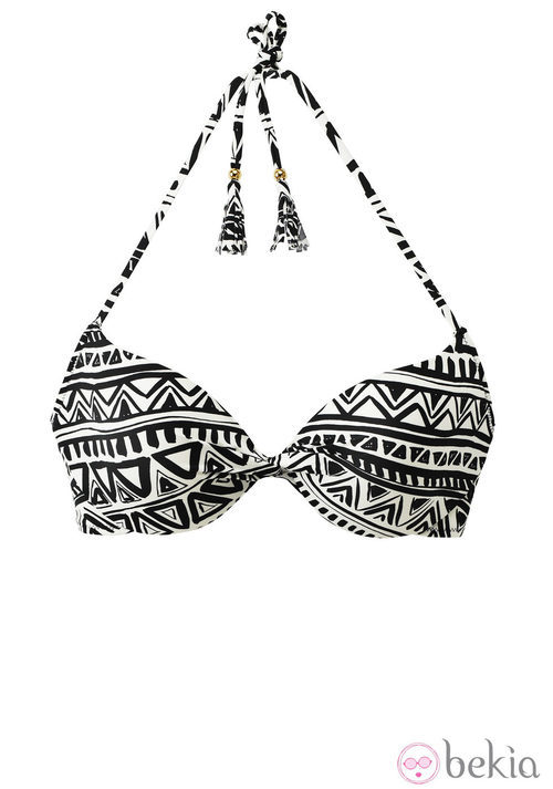 Sujetador con motivos geométricos de la colección de baño primavera/verano 2013 de H&M