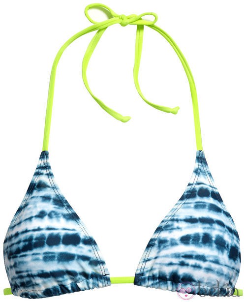Sujetador azul y blanco de la colección de baño primavera/verano 2013 de H&M
