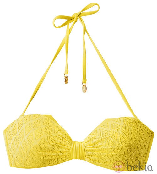 Sujetador amarillo de la colección de baño primavera/verano 2013 de H&M