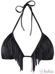 Sujetador negro con flecos de la colección de baño primavera/verano 2013 de H&M