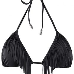 Sujetador negro con flecos de la colección de baño primavera/verano 2013 de H&M