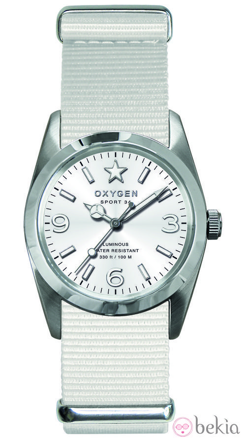 Reloj modelo Sport Marine en blanco de la colección primavera/verano 2013 de Oxygen