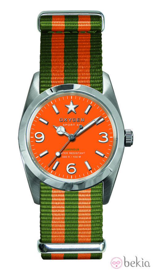 Reloj naranja modelo Sport 34 de la colección primavera/verano 2013 de Oxygen