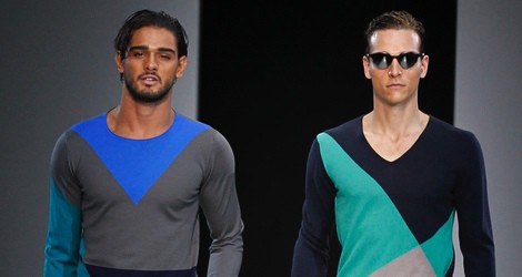 Looks de la colección primavera/verano 2014 de Emporio Armani en la Semana de la Moda de Milán