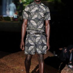Mono estampado de la colección primavera/verano 2014 de DSquared2 en la Semana de la Moda de Milán
