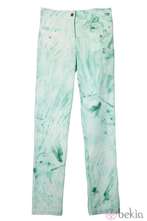 Pantalón desteñido azul de la colección primavera/verano 2013 de Javier Simorra