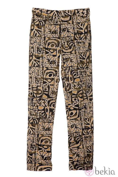 Pantalón estampado de la colección primavera/verano 2013 de Javier Simorra
