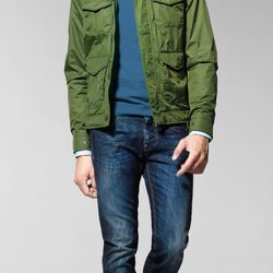 Chaqueta verde de la colección masculina primavera/verano 2013 de Benetton