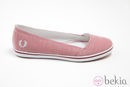 Alpargatas rayadas modelo 'Brooked Washed' de Fred Perry para el verano 2013