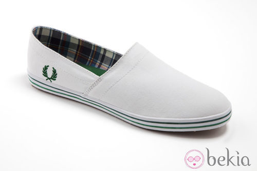 Alpargatas blancas de Fred Perry para el verano 2013