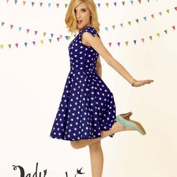 Virginia Labuat con el vestido 'Liberty Hotel' de Lady Cacahuete