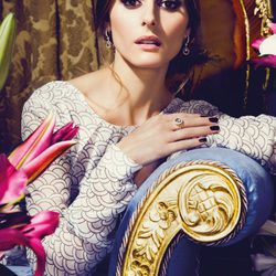 Olivia Palermo con sortija y pendientes 'Isabel' de la colección 'Tesoros del Imperio' de Carrera y Carrera