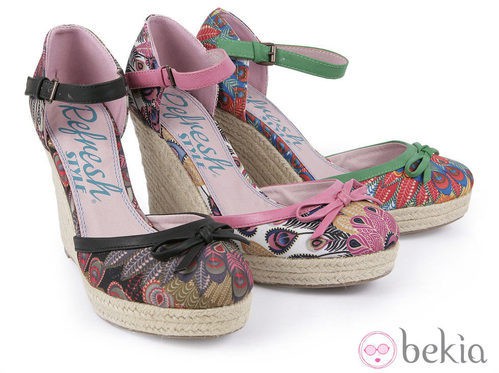 Cuñas de la linea 'Tropicalia' de la colección primavera/verano 2013 de Refresh