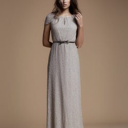 Vestido largo con pedrería de la colección pre fall 2014 de Hoss Intropia