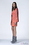 Vestido coral con topos de la Colección Resort 2014 de Emanuel Ungaro