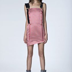 Vestido de cuadros rojos de la Colección Resort 2014 de Emanuel Ungaro