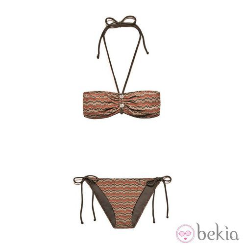 Biquini bandeau étnico de la colección primavera/verano 2013 de IKKS