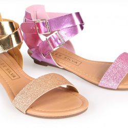Sandalias metalizadas de la colección primavera/verano 2013 de Alex Silva