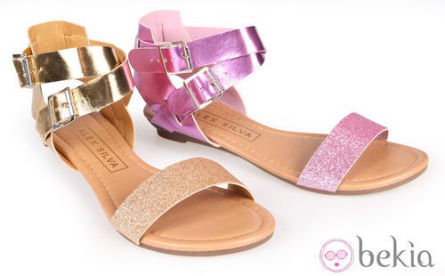 Sandalias metalizadas de la colección primavera/verano 2013 de Alex Silva
