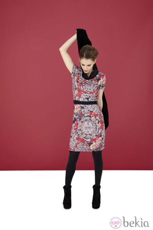 Vestido estampado de la colección otoño/invierno 2013/2014 de Smash!
