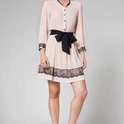 Vestido nude de la colección otoño/invierno 2013 de Poète