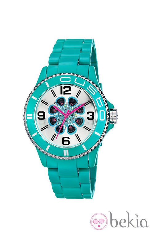 Reloj con correa turquesa de la colección primavera/verano 2013 de Custo