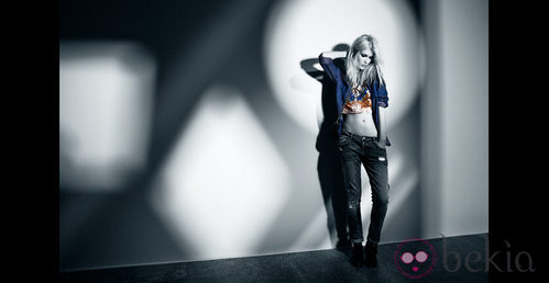 Top estampado del lookbook agosto 2013 de Bershka
