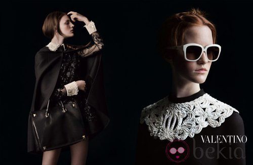 Vestido negro de la colección otoño/invierno 2013 de Valentino