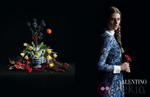 Vestido con estampado floral de la colección otoño/invierno 2013 de Valentino