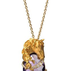 Colgante de oro de la Colección Ecuestre de Carrera y Carrera
