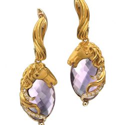 Pendientes de la Colección Ecuestre de Carrera y Carrera