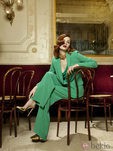 Traje verde manzana de la colección otoño/invierno 2013 de Dolores Promesas