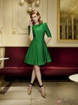 Vestido de pliegues de la colección otoño/invierno 2013 de Dolores Promesas