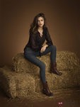 Irina Shayk con unas botas estilo cowboy de la colección otoño/invierno 2013/2014 de Xti