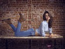 Irina Shayk posando para la coleccion otoño/invierno 2013 de Xti