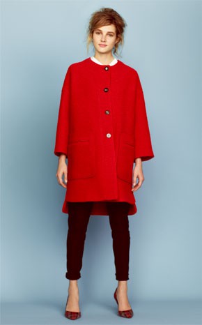 Abrigo rojo de la colección otoño/invierno 2013 de Asos