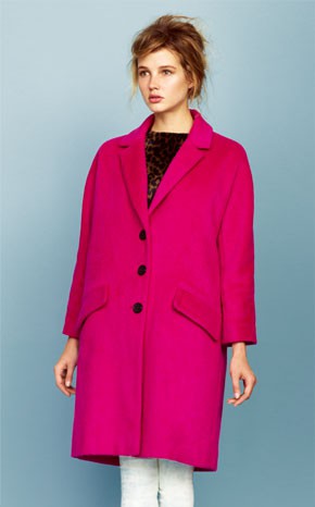 Abrigo fucsia oversized de la colección otoño/invierno 2013 de Asos