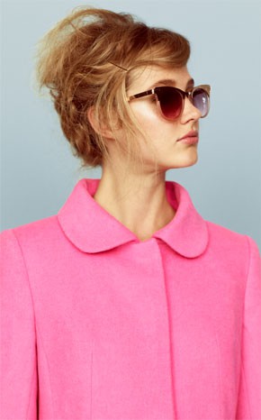 Abrigo rosa de cuello de bebé de la colección otoño/invierno 2013 de Asos