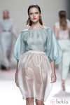 Falda y camisa de la colección primavera/verano 2014 de Duyos en Madrid Fashion Week
