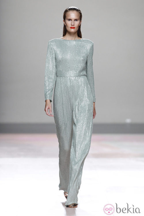 Mono de vestir de la colección primavera/verano 2014 de Duyos en Madrid Fashion Week