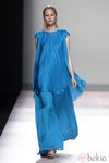 Vestido azul klein de la colección primavera/verano 2014 de Duyos en Madrid Fashion Week