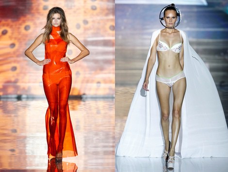 Conjunto lencería de la colección primavera/verano 2014 de Andrés Sardá en Madrid Fashion Week