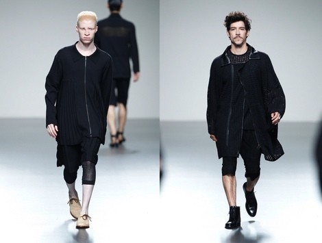 Total look de la colección primavera/verano 2014 de Etxeberría en Madrid Fashion Week